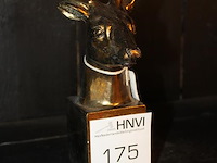 Metalen hertenkop hoogte 25 cm. - afbeelding 3 van  3