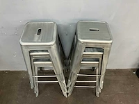 Metalen industriële barkruk barkruk (6x) - afbeelding 5 van  5