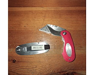 Metalen inklapbaar stanley/zakmes met clip (doos-q)