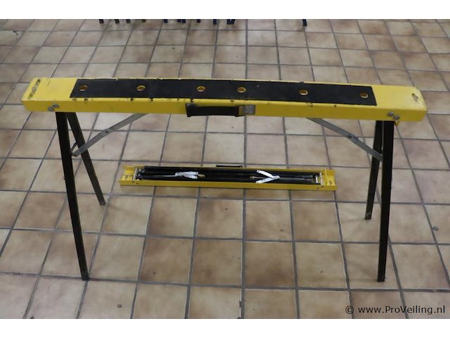 Metalen inklapbare schraag - 100x9x78cm - 2 stuks - afbeelding 1 van  7