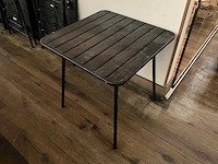 Metalen inklapbare terrastafel (2x) - afbeelding 1 van  7