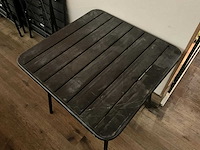Metalen inklapbare terrastafel (2x) - afbeelding 2 van  7