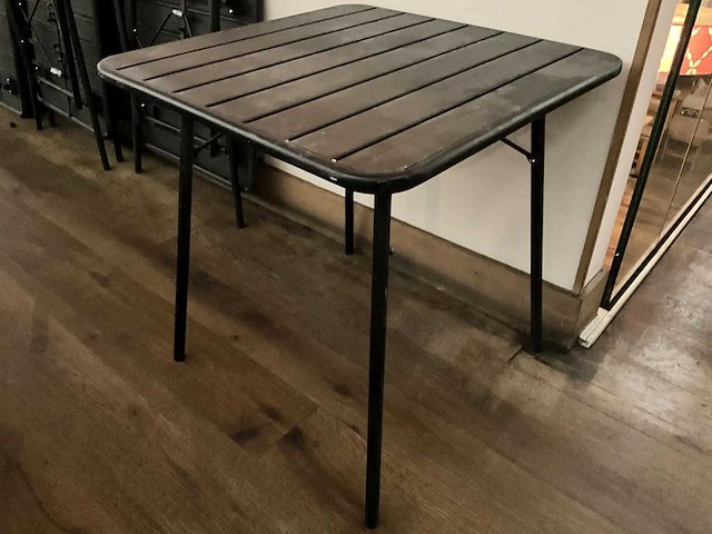 Metalen inklapbare terrastafel (2x) - afbeelding 4 van  7