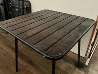 Metalen inklapbare terrastafel (2x) - afbeelding 5 van  7