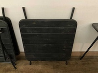 Metalen inklapbare terrastafel (2x) - afbeelding 6 van  7