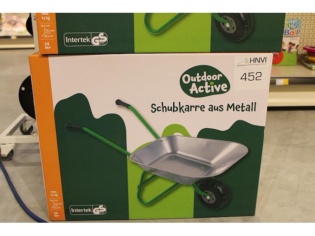 Metalen kinderkruiwagen outdoor active, max. 25 kilo. - afbeelding 1 van  2