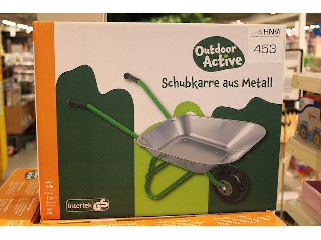 Metalen kinderkruiwagen outdoor active, max. 25 kilo. - afbeelding 1 van  2