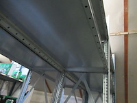 Metalen legbordstelling dexion, breedvakstelling, chroom - afbeelding 2 van  9