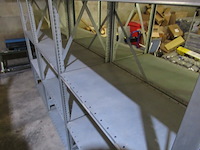 Metalen legbordstelling dexion, breedvakstelling, chroom - afbeelding 3 van  9