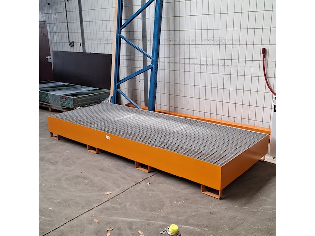 Metalen lekbak met rooster - afbeelding 1 van  5