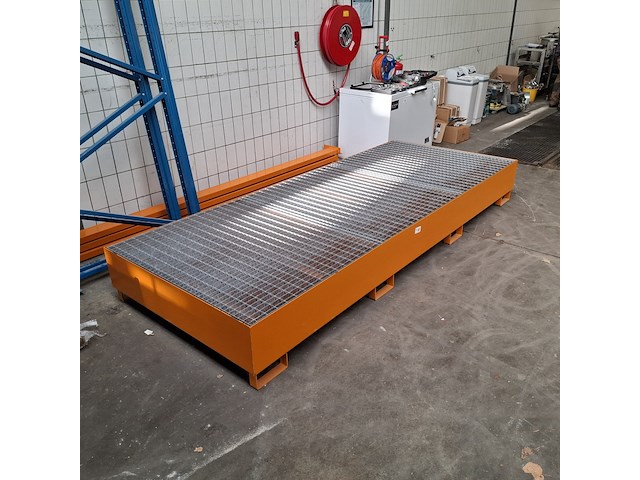 Metalen lekbak met rooster - afbeelding 4 van  5