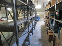 Metalen magazijnstelling dexion, breedvakstelling, chroom - afbeelding 5 van  8