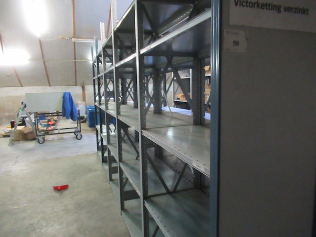 Metalen magazijnstelling dexion, breedvakstelling - afbeelding 5 van  7