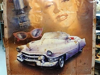 Metalen "marilyn monroe - the amazing years" reclamebord met een retro-ontwerp - afbeelding 3 van  6