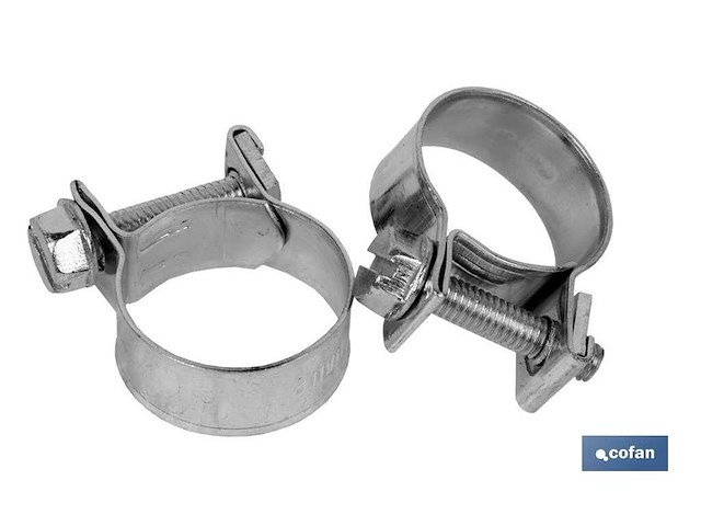 Metalen moer- en boutslangklemmen 16-18mm (2000x) - afbeelding 1 van  3