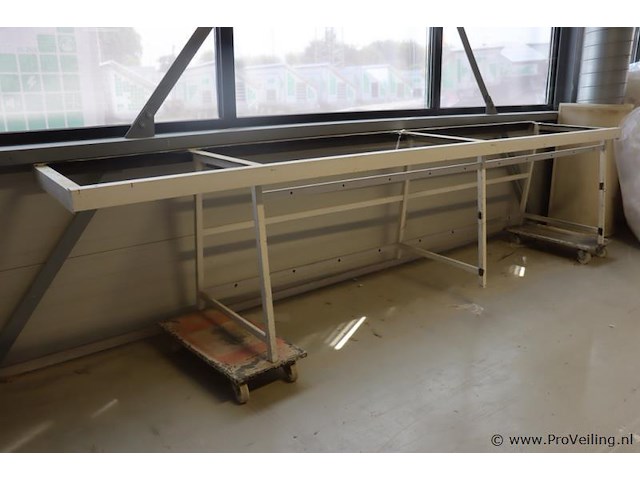 Metalen onderstel - 390x80x92cm - afbeelding 1 van  5