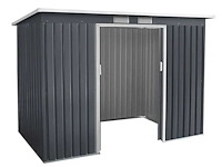 Metalen opberg schuur