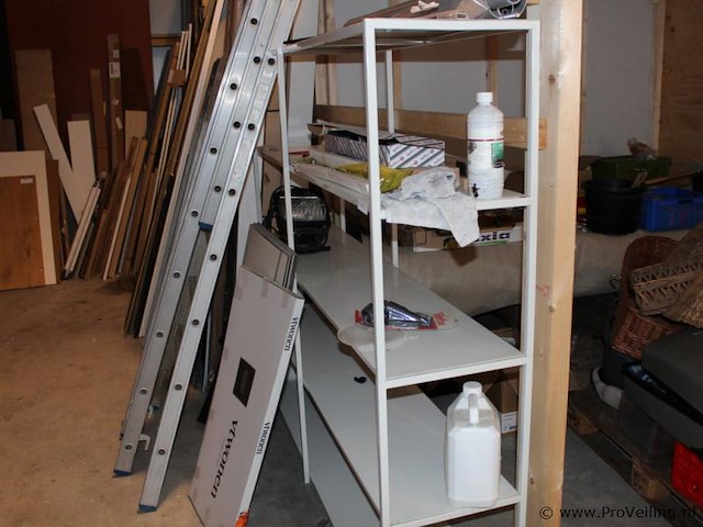 Metalen opbergstellingen wit - 2 stuks - afbeelding 1 van  4