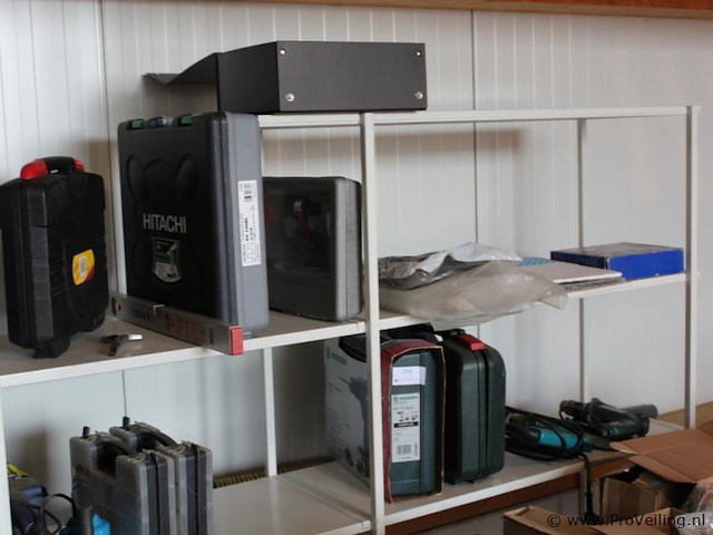 Metalen opbergstellingen wit - 2 stuks - afbeelding 4 van  4