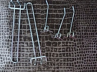 Metalen ophanghaken van metalen gatenwandrek - afbeelding 5 van  5