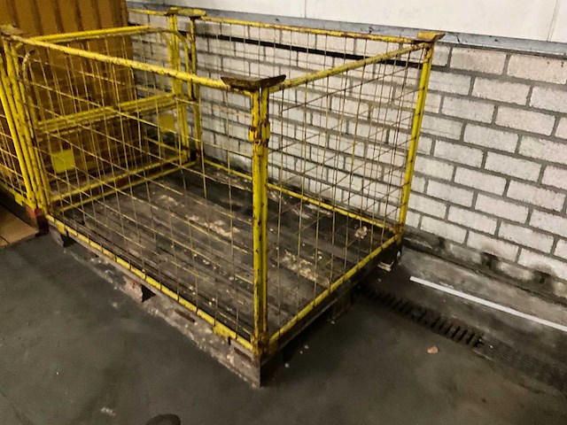 Metalen opzetrand 100x120cm v.v. kantelhek - inklapbaar (4x) - afbeelding 2 van  3