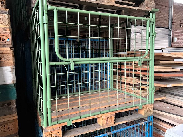 Metalen opzetrand 80x120cm v.v. kantelhek - inklapbaar (10x) - afbeelding 2 van  5