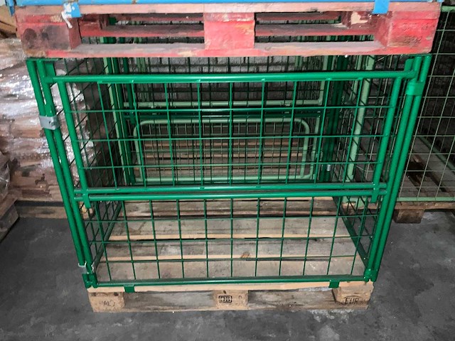 Metalen opzetrand 80x120cm v.v. kantelhek - inklapbaar (5x) - afbeelding 2 van  3