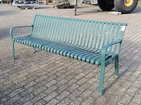 Metalen parkbank - afbeelding 1 van  4