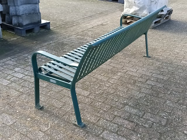 Metalen parkbank - afbeelding 3 van  4