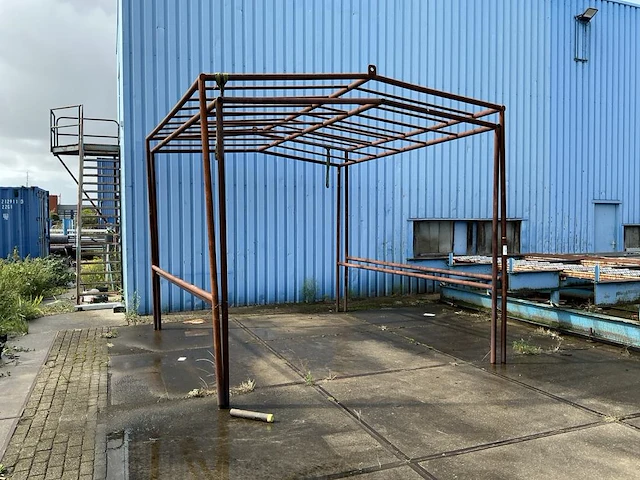 Metalen pergola (2x) - afbeelding 2 van  2