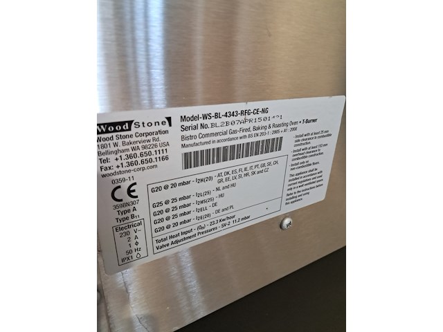 Metalen pizzaoven, woodstone, ws-bl-4343-rfg-ce-ng - afbeelding 10 van  13