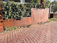 Metalen plantenbak met inhoud (2x) - afbeelding 1 van  5