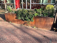 Metalen plantenbak met inhoud (3x) - afbeelding 3 van  5