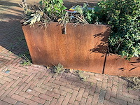 Metalen plantenbak met inhoud (3x) - afbeelding 4 van  5