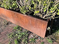 Metalen plantenbak met inhoud - afbeelding 2 van  4