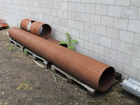 Metalen producten w.o. vangrailsen, spirobuis, zeer zware buis met lengte ca. 4m (1200 kg) en inpakklem. - afbeelding 3 van  4