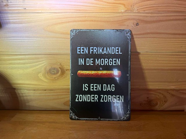 Metalen reclame bord - afbeelding 1 van  1