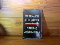 Metalen reclame bord - afbeelding 1 van  1