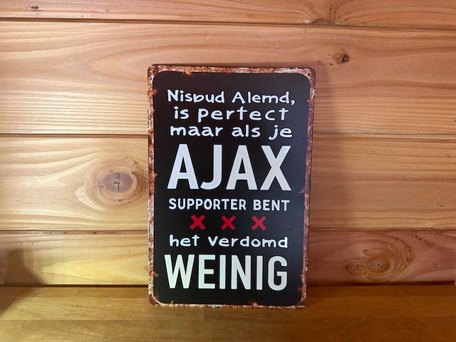 Metalen reclame bord - afbeelding 1 van  1
