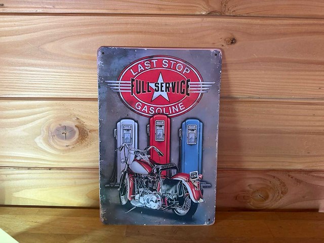 Metalen reclame bord - afbeelding 1 van  1