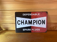 Metalen reclame bord - afbeelding 1 van  1
