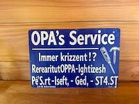 Metalen reclame bord - afbeelding 1 van  1