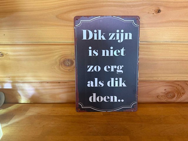 Metalen reclame bord - afbeelding 1 van  1
