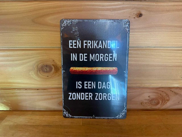 Metalen reclame bord - afbeelding 1 van  1