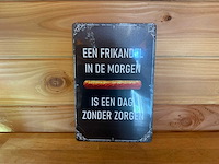 Metalen reclame bord - afbeelding 1 van  1