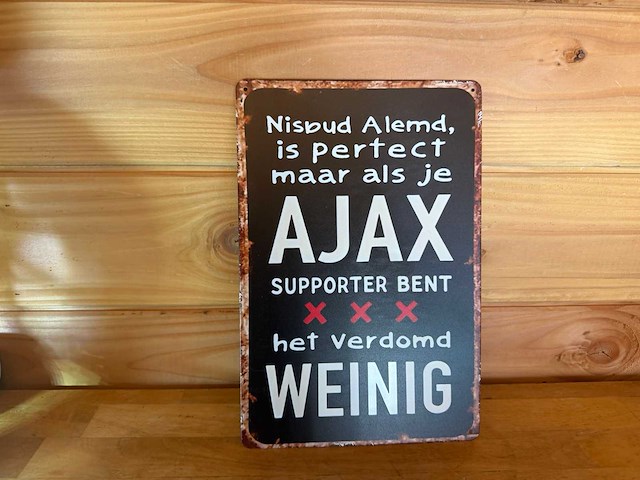 Metalen reclame bord - afbeelding 1 van  1