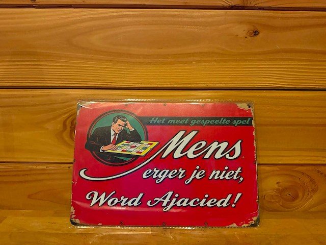 Metalen reclamebord 20x30cm - afbeelding 1 van  1