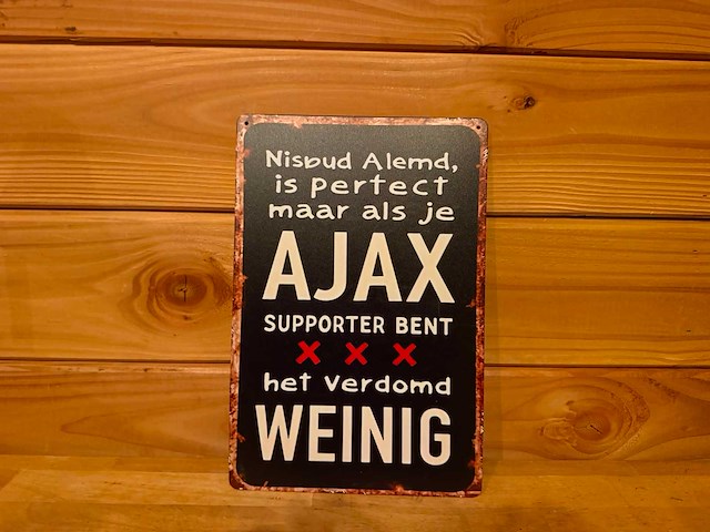 Metalen reclamebord 20x30cm - afbeelding 1 van  1