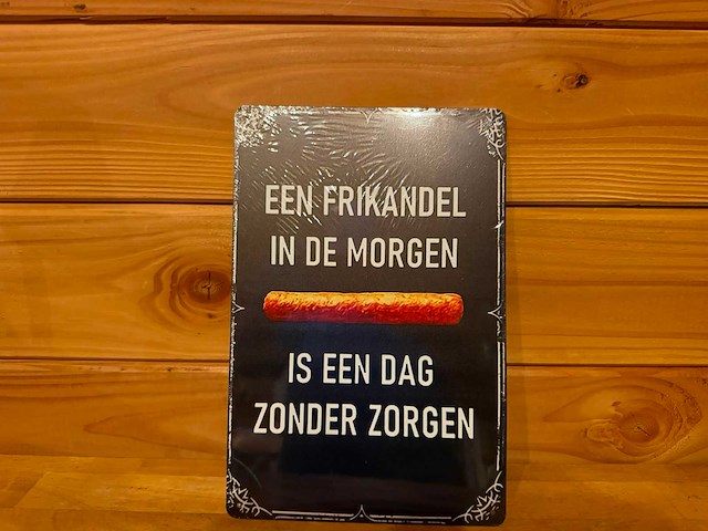 Metalen reclamebord 20x30cm - afbeelding 1 van  1
