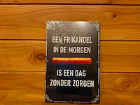 Metalen reclamebord 20x30cm - afbeelding 1 van  1